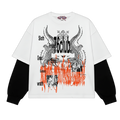76 club Oversized attached sleeve tee