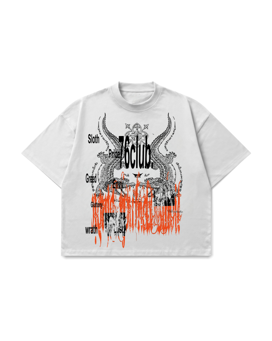 76 club- Oversized Tee