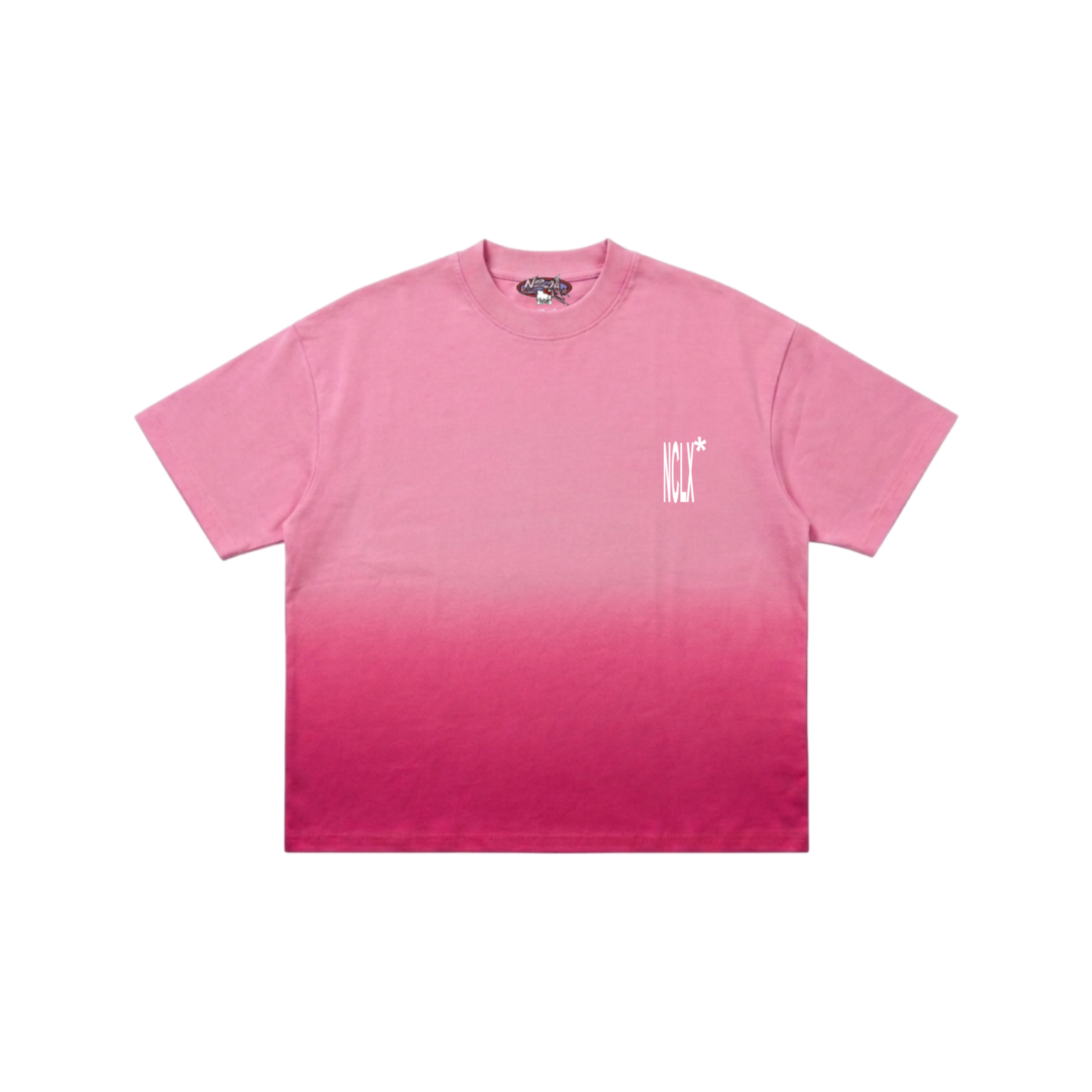 Pink Ombre washed Tee 002