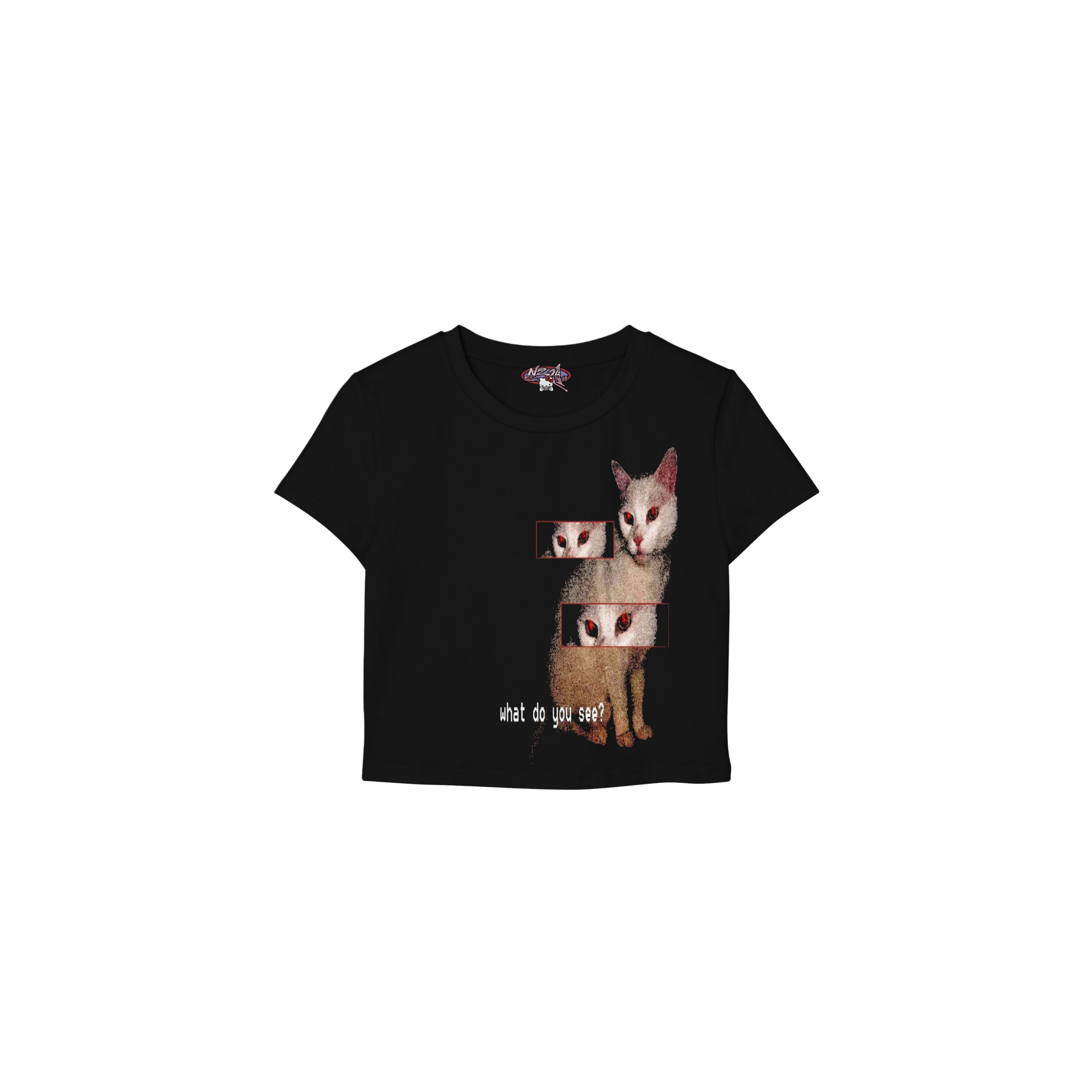 What do you see- Black Baby tee