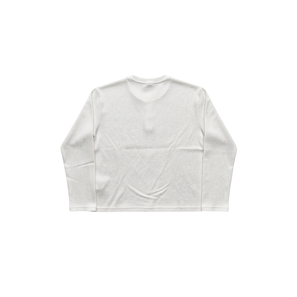 Nonchalix Henley Waffle knit full sleeve oversized tee