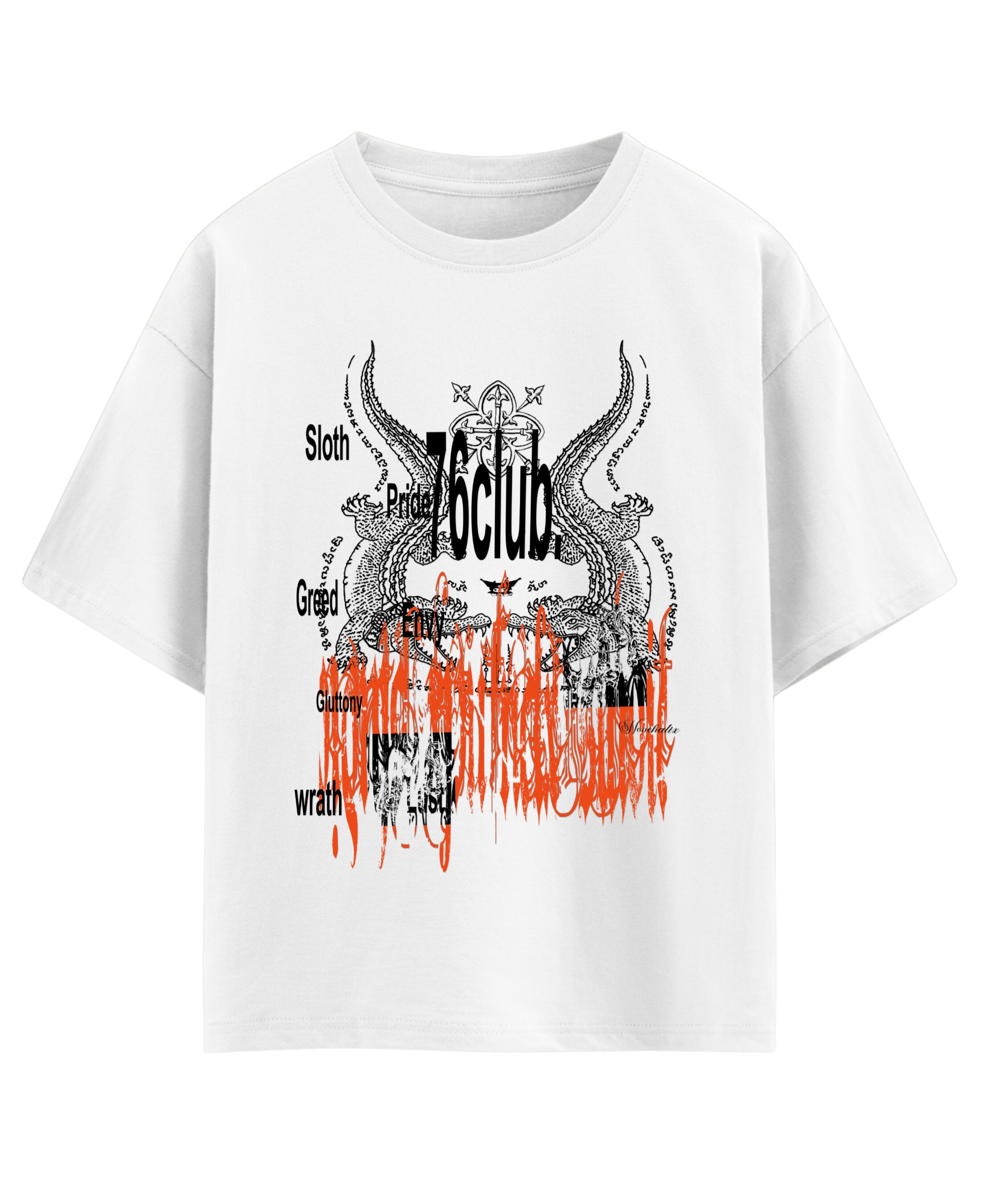 White Oversized T-shirt Front Design