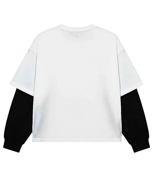 76 club Oversized attached sleeve tee