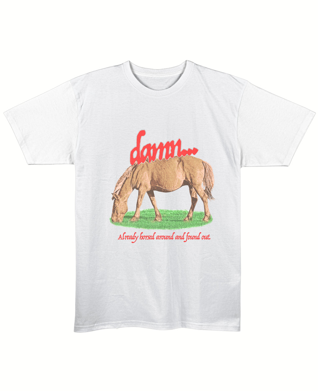White Regular Fit T-shirt Front Design