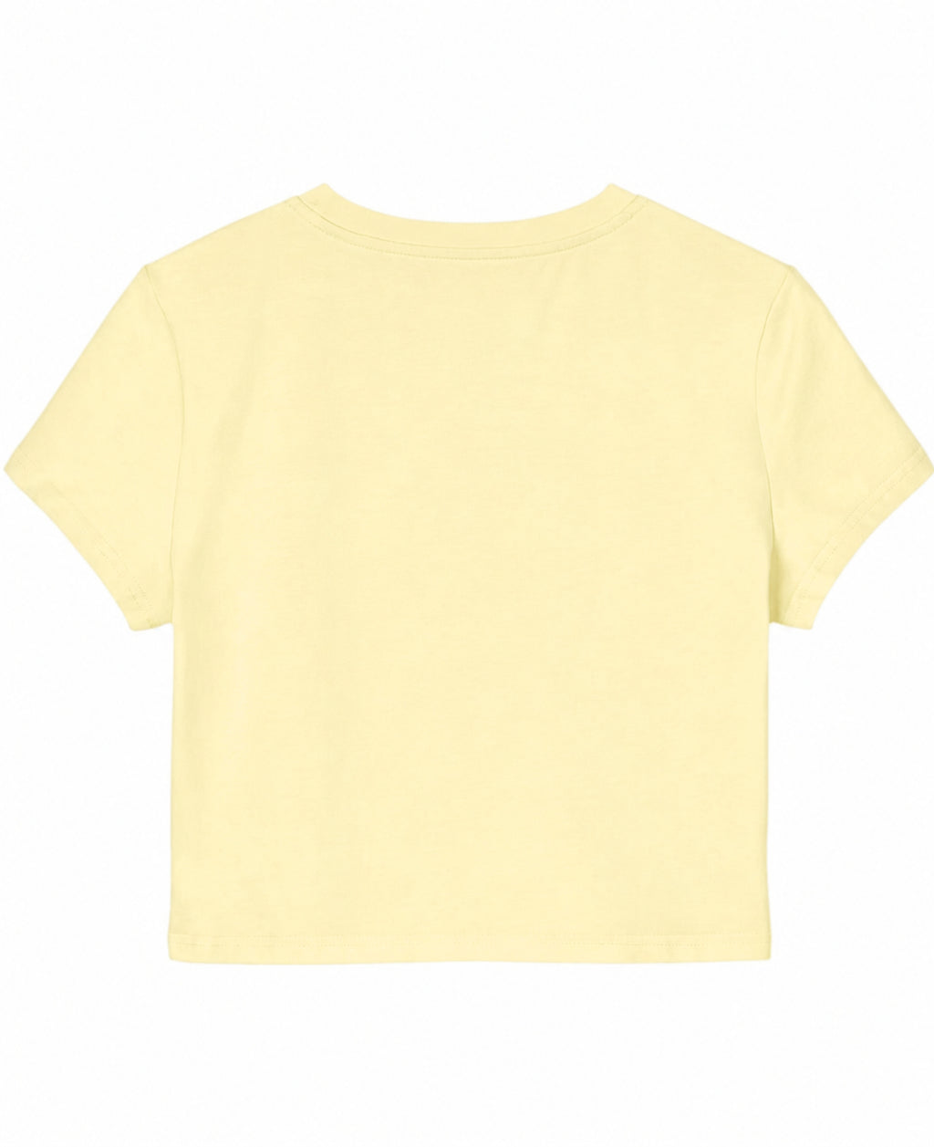 Butter Yellow Baby Tee Back Design