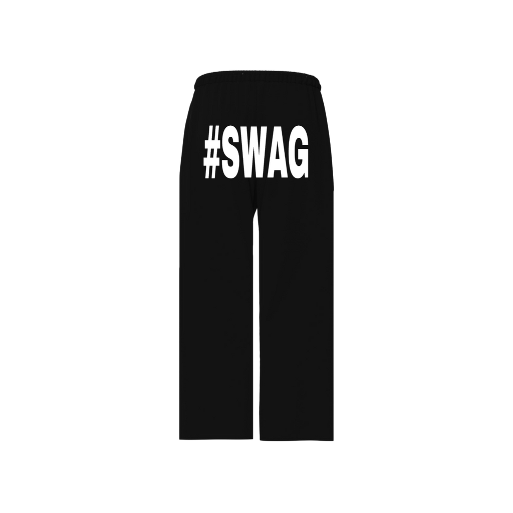 #SWAG- Relaxed Baggy Black Joggers
