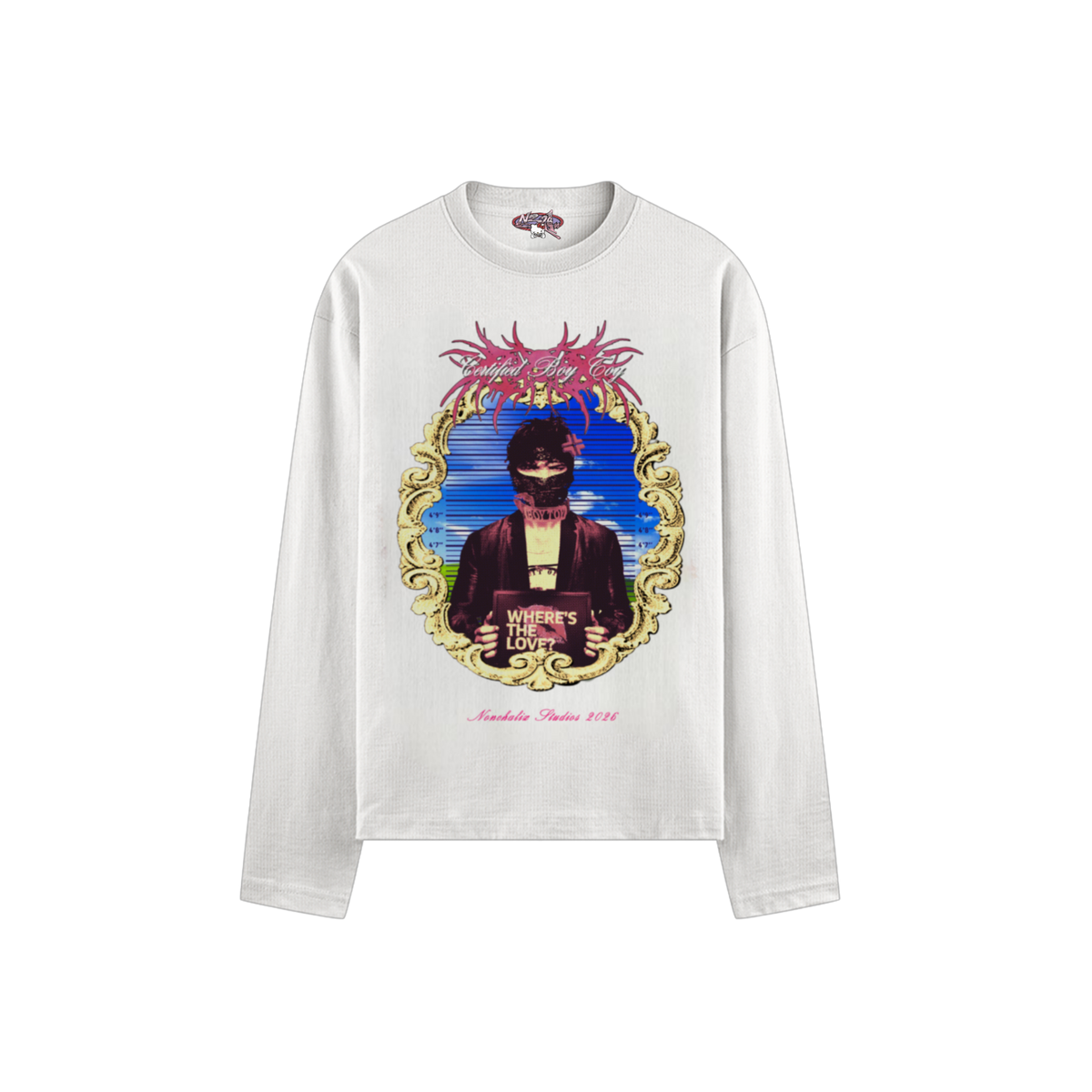 Certified Boy Toy Waffle knit oversized tee full sleeve