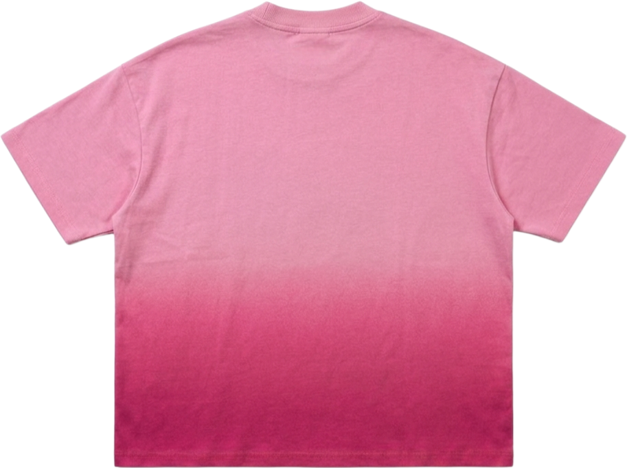 Pink Sun faded Oversized Tee 001