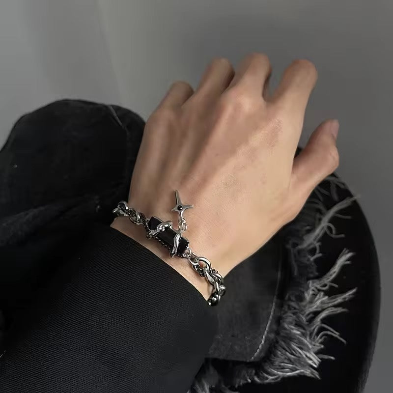 Y2k Onyx Bracelet