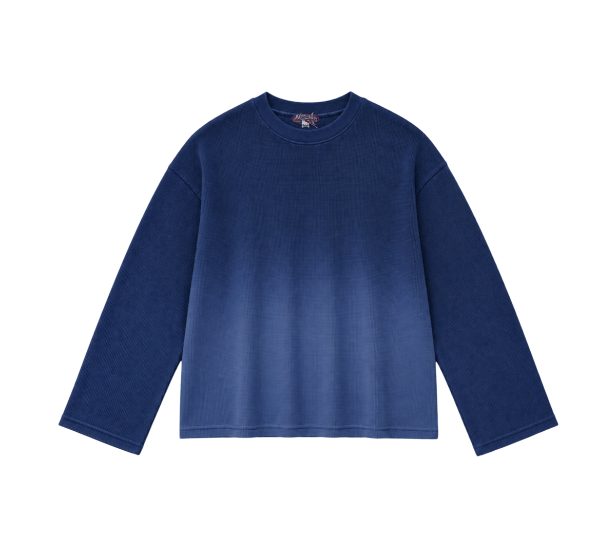 Blue Ombre washed- Waffle 09