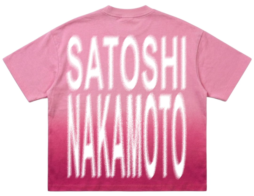 Pink Ombre washed Tee 002