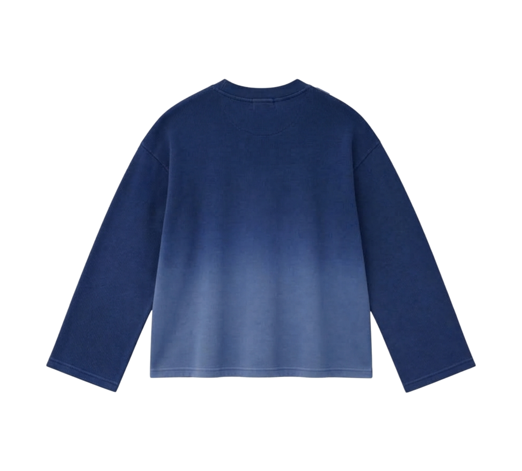 Blue Ombre washed- Waffle 09