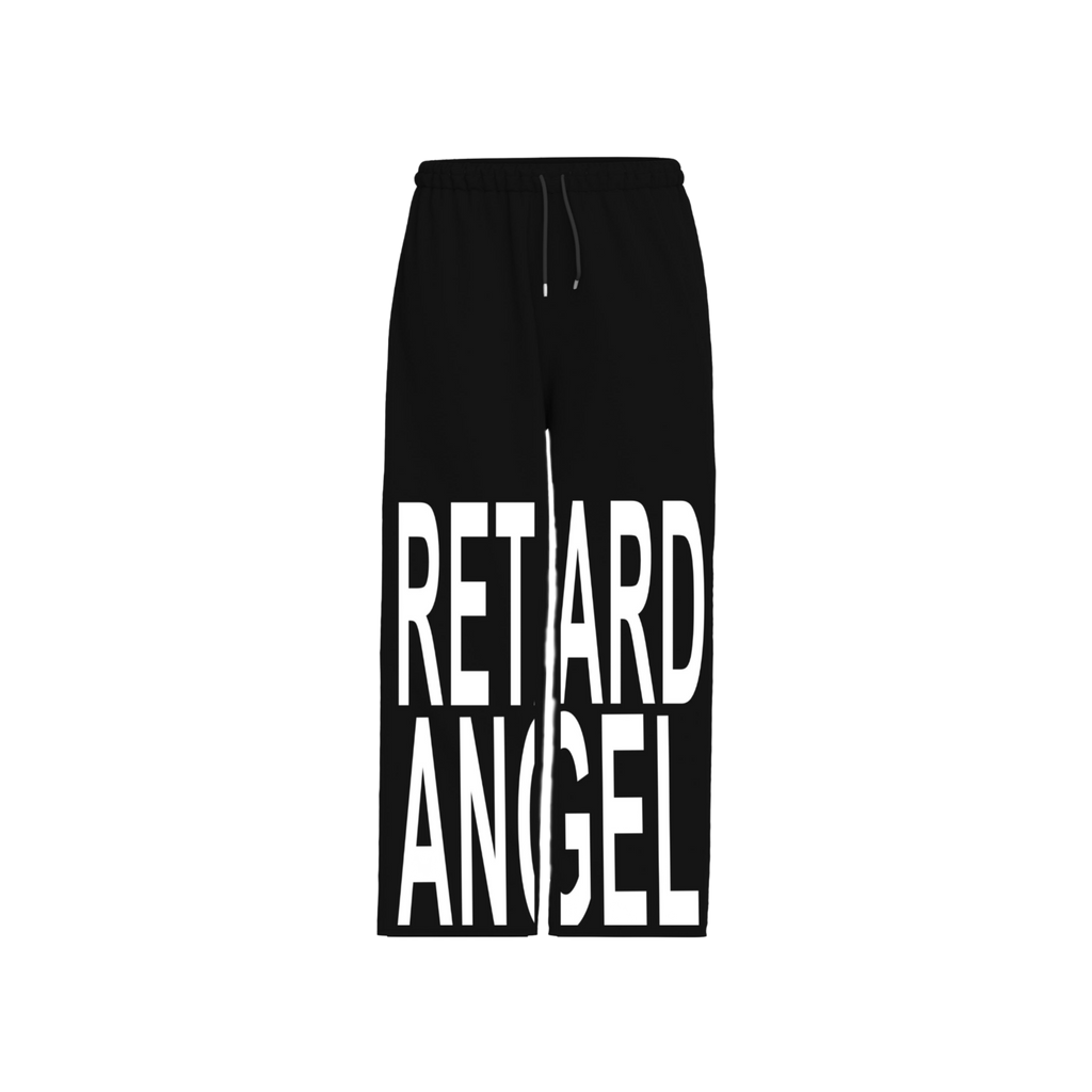 Retard Angel: Relaxed Baggy Black Joggers