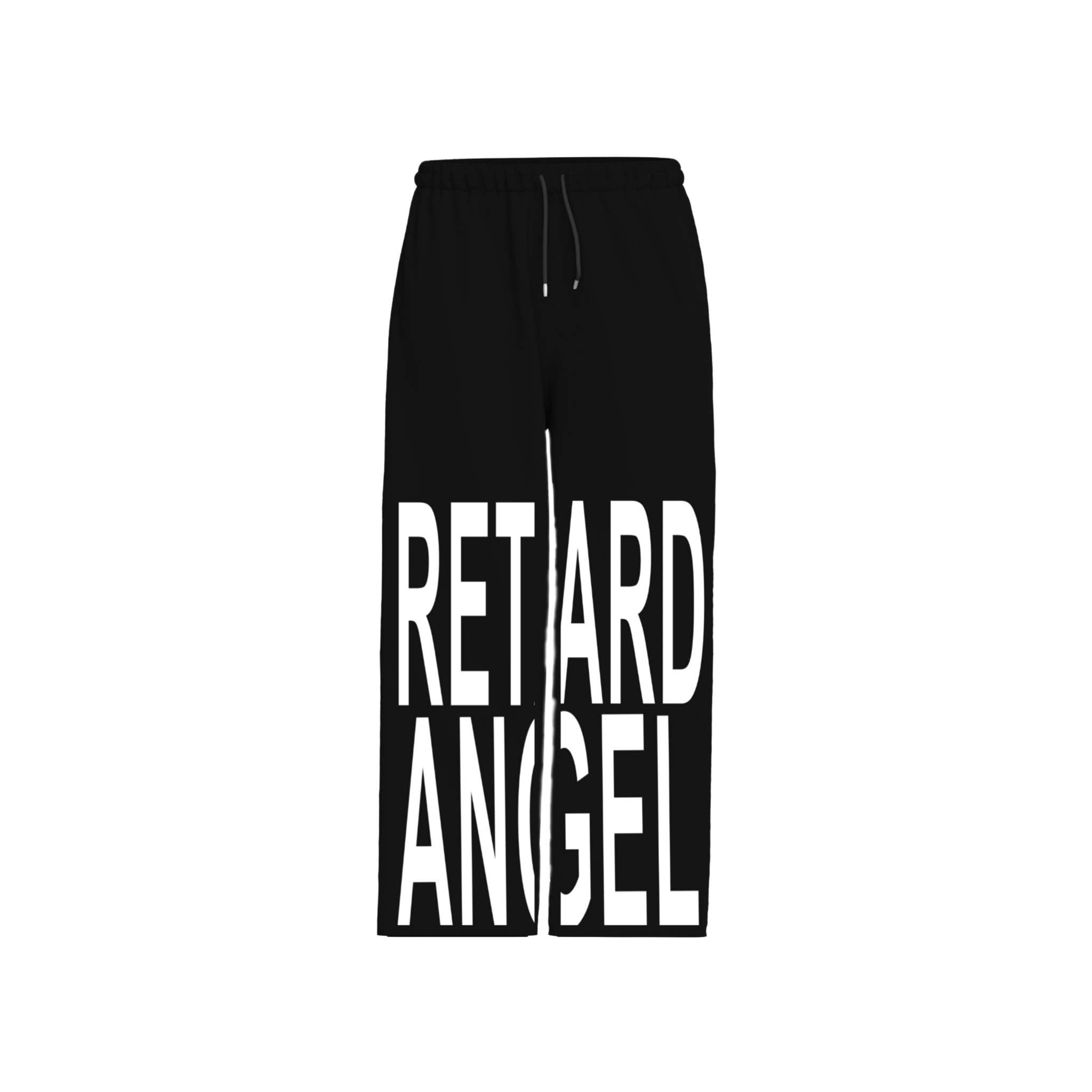 Retard Angel: Relaxed Baggy Black Joggers