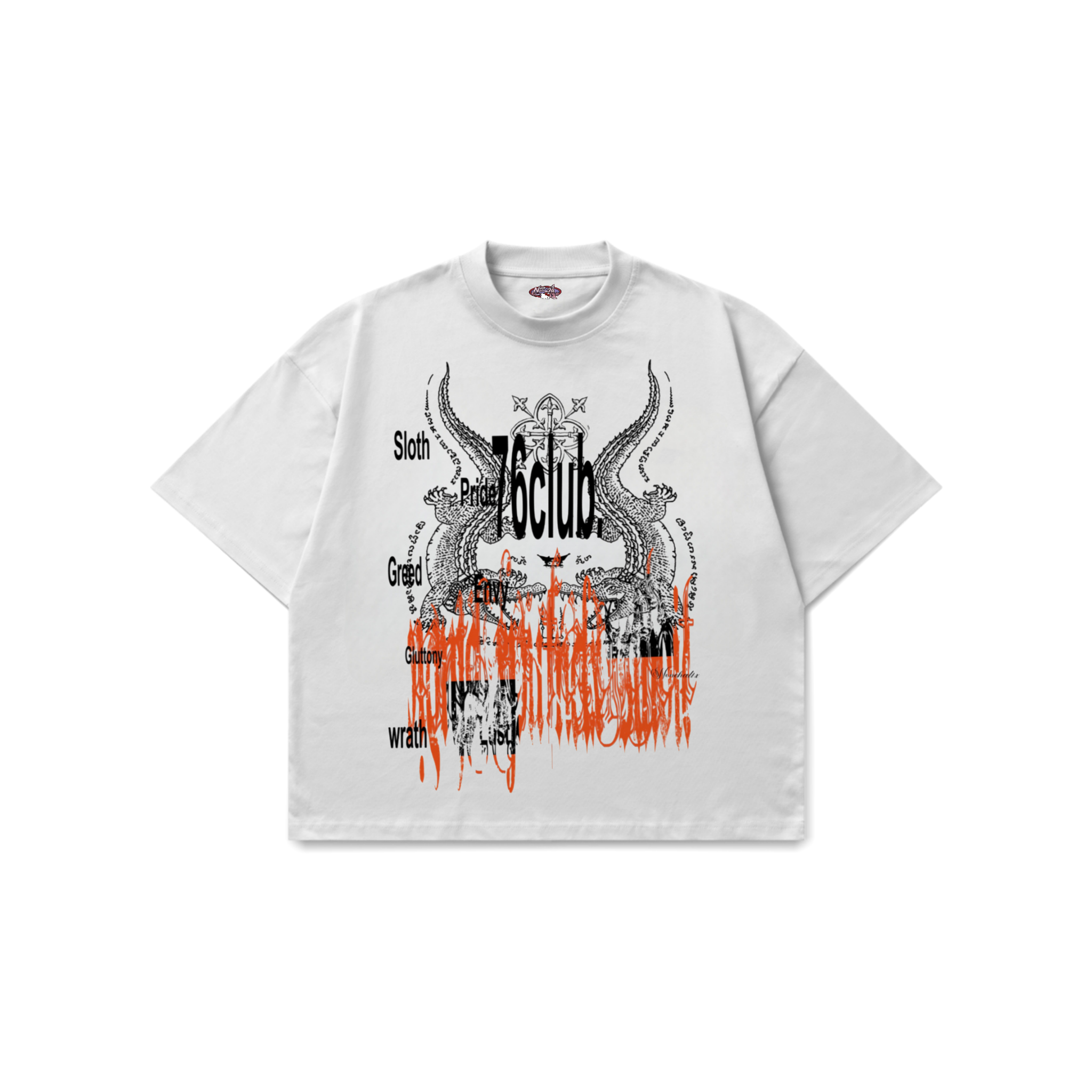76 club- Oversized Tee